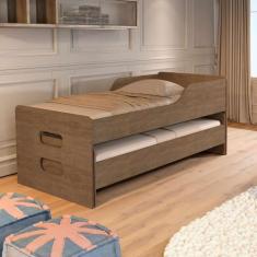 Bicama Solteiro Elis com Proteção Reforçada - Anyben, Castanho