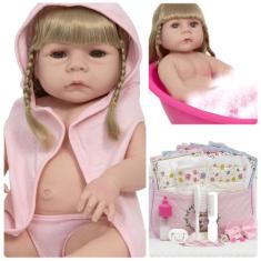 Boneca Reborn Bebê Abigail Recém Nascida Com Vários Itens - Cegonha Re