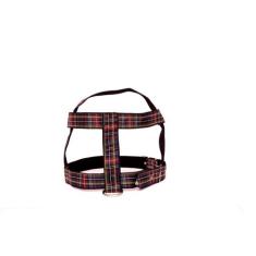 Kit Guia com peitoral 40mm xadrez preto tam9 (63cm-84cm) - Nica pet