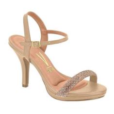 Sandalia Vizzano Salto Alto Strass-Feminino