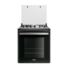 Fogão 4 Bocas Embutir Dako Supreme Mesa De Inox Preto Bivolt