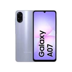 Celular Samsung Galaxy A07 256GB, 8GB, Câm. 50MP, Tela 6.7 Violeta, 25