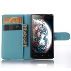 Capa carteira para Lenovo A2010, capa carteira flip de couro PU premium com compartimento para cartão, suporte e fecho magnético [capa interna à prova de choque de TPU] Compatível com Lenovo A2010