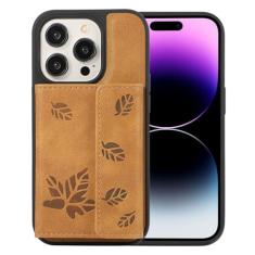 Refilerss Capa carteira compatível com iPhone 15 com suporte para cartão, capa magnética de couro PU, compartimentos para cartões, capa de folha de bordo com relevo, durável, à prova de choque, 6,1