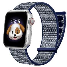 BlackPro Pulseira infantil para Apple Watch, pulseira de nylon macio respirável para meninos e meninas, compatível com Apple Watch séries 9/8/7/6/5/4/3/2/1/SE2 de 38 mm, 40 mm, 41 mm e 42 mm, 44 mm e