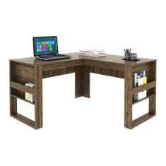 Mesa Escritório de Canto Multimóveis Cr25042 Nogal