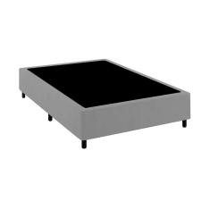 Base Cama Box Premium Casal Comum Cinza
