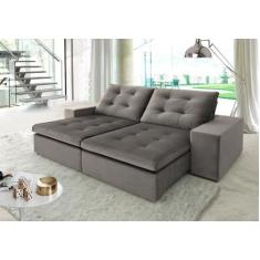 Sofá Retrátil e Reclinável 2 Lugares Mahal YesCasa