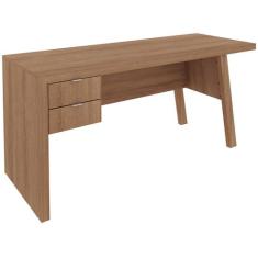 Mesa para Escritório com 2 gavetas ME4122 Amêndoa - Tecno - Tecno Mobi