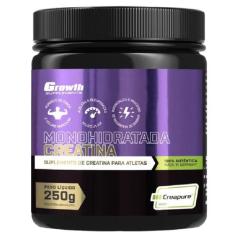 Creatina Pura 250g Creapure Growth Supplements, Sem Sabor