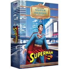 Box superman coleão super heróis do cinema 15 episódios 02 dvs