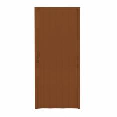 Porta Sanfonada PVC Polifort 210cmx100cm Mogno
