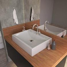 Kit Cuba Rt49 com Torneira 1198 Metal 1/4 Volta Compace Cinza