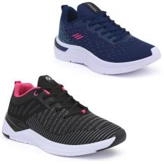 Tênis Feminino Fitness Esportivo Caminhada Academia Kit 2