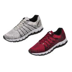 Tênis Masculino Kit 2 Pares Mega leve Conforto academia, Gelo, Bordô, 