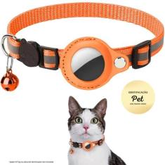 Coleira para GATO pet com suporte para Airtag, GPS ou rastreador (iten