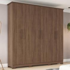 Guarda Roupa Casal 6 Portas 3 Gavetas Cover - Henn