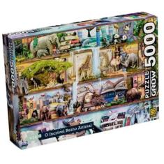 Quebra-cabeça 5000 peças O Incrível Reino Animal - Grow, Quebra-cabeça