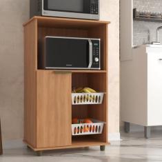 Balcão de Cozinha para Forno e Fruteira com 2 Cestos - j carvalho