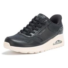 Skechers Tênis feminino sem cadarço Uno-Banksia Hands Free, Preto, 38