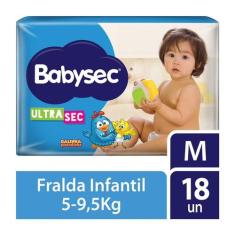 Fralda Babysec Galinha Pintadinha Ultrasec M 18 Unidades