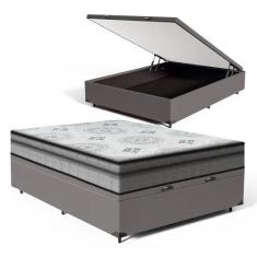 Cama Box Baú com Colchão Espuma D33 Pillow In Anjos Ortosleep Casal 13