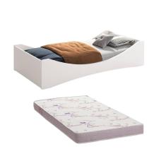 Cama Solteiro Evolutiva Luna Reller 2 em 1 com Colchão