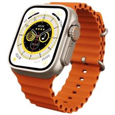 Relógio Laranja Bluetooth Smartwatch Hw8 Ultra Série 8