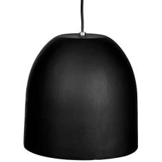 Pendente Redondo Médio 1 Lâmpada Soquete Pantoja & Carmona, 60w 220v Preto