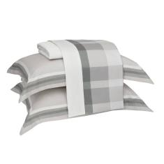 Jogo De Cama King Kacyumara Satinée Fauzi 4 Peças 300 Fios