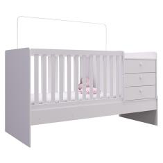 Berço Mini Cama Multifuncional Certificado pelo Inmetro BB680 Branco - Completa Móveis