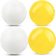 Kugliwa Pacote com 4 bolas de bocce pallino para quintal, 57 mm, bolas de reposição para adultos, crianças, esportes ao ar livre, gramado, beabocce, bola, pallinoch, 2 cores