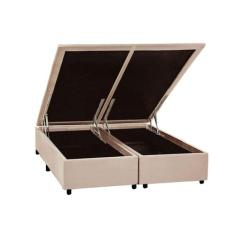 Cama Box Baú Universal CRC Camurça Clean 186x198x35 - A Costa Rica
