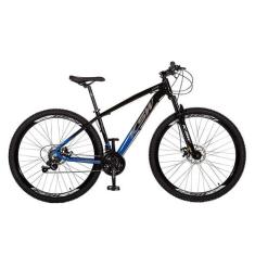 Bicicleta KSW XLT 100 aro 29 21 Vel Freio a Disco S14, Azul hunter c, 
