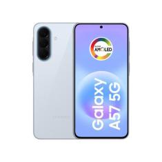 Smartphone Samsung Galaxy A57 128GB 5G 8GB RAM Azul Claro 6,7" Câm Tri