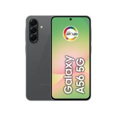 Smartphone samsung galaxy a56 5g 256gb 8gb ram preto, 256GB, Preto