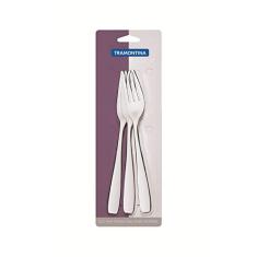 Conjunto de garfos de mesa Tramontina Havai aço inox 3 peças