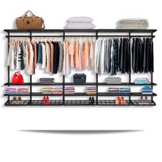 Guarda Roupa closet aramado sem portas CLR285 - 4,00m PT