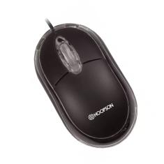 Mouse Óptico Usb Preto 1200 Dpi Ms-035p - Hoopson Cabo1,2m  