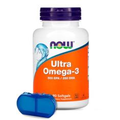 Ultra Ômega3 500Epa/250Dha Now Foods 90Soft + Porta Cápsulas