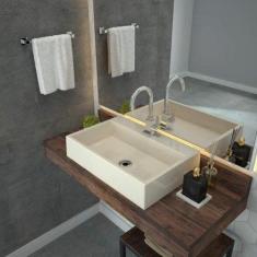 Cuba para Banheiro Rt55w Retangular Florenza Compace