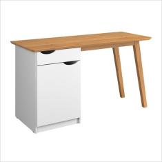Escrivaninha/Mesa de Escritório Com 1 Gaveta 1 Armário com Porta - Bra