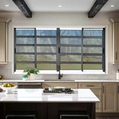 Janela Elite com Travessas 4 Folhas Moveis 120 X 150 Vidro Reflex - Br