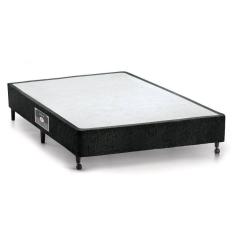Cama Box Base Universal Viúva Lux Chenille Black (128x188x23) - Castor
