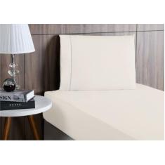 Lençol cama Solteiro 400 Fios 2 Peças algodao com elastico - Rafaloro,