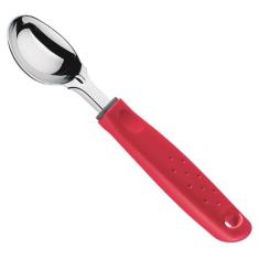 Concha para Sorvete Utilitá Tramontina Vermelho em Aço Inox