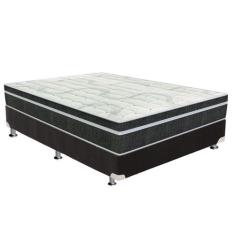 Cama Box Casal: Colchão Molas Bonnel Orthoflex Venezia + Base CRC Sued