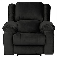 Poltrona do Papai Reclinável Elétrica com Massagem e USB Magnum Veludo Marrom - Gran Belo