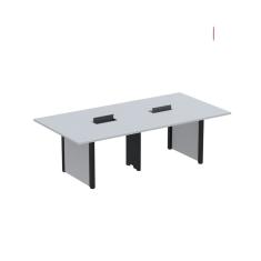 Mesa de Reunião 2400x1400 Mrcpb2414pp Cinza/Preto