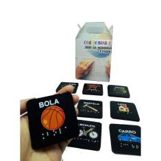 Kit Jogo Da Memória 6 Pares Em Braile Jogo Das Vogais Alto